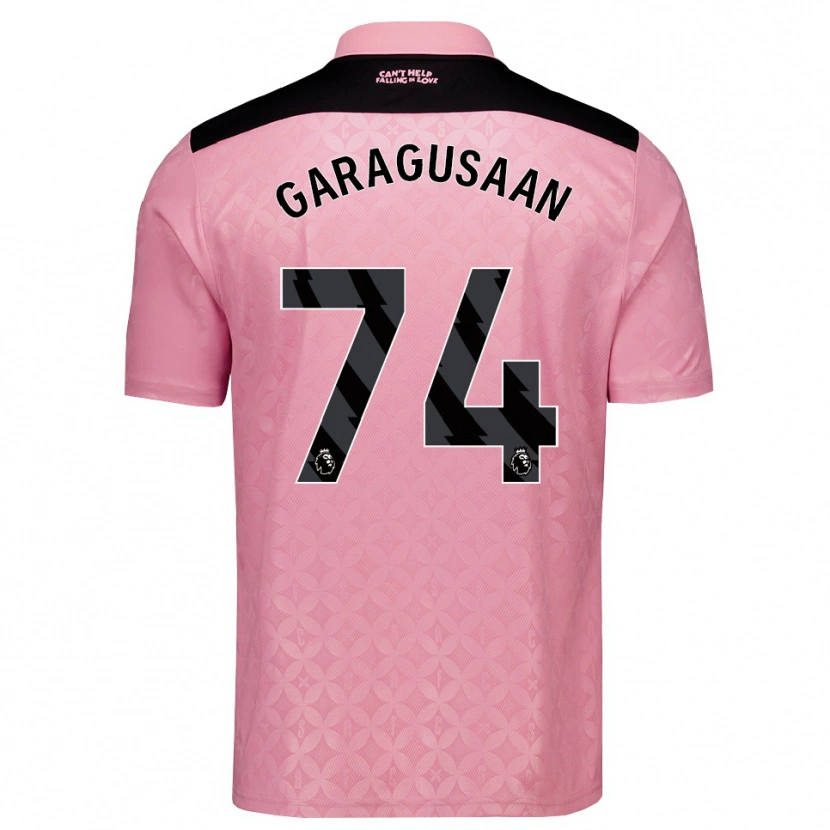Danxen Män Finn Geragusyan #74 Ljusrosa Svart Bortatröja Matchtröjor 2026/27 Tröjor T-Tröja