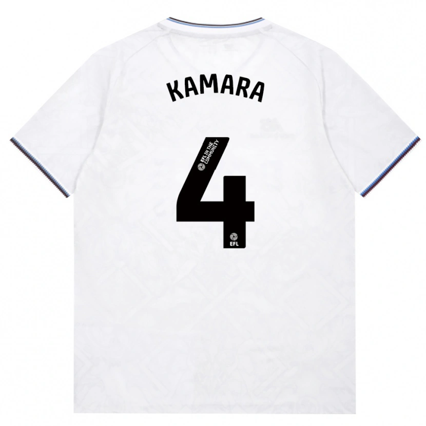Danxen Män Aaron Kamara #4 Vinröd Vit Bortatröja Matchtröjor 2026/27 Tröjor T-Tröja