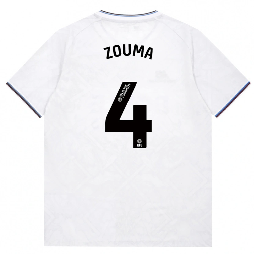 Danxen Män Kurt Zouma #4 Vinröd Vit Bortatröja Matchtröjor 2026/27 Tröjor T-Tröja