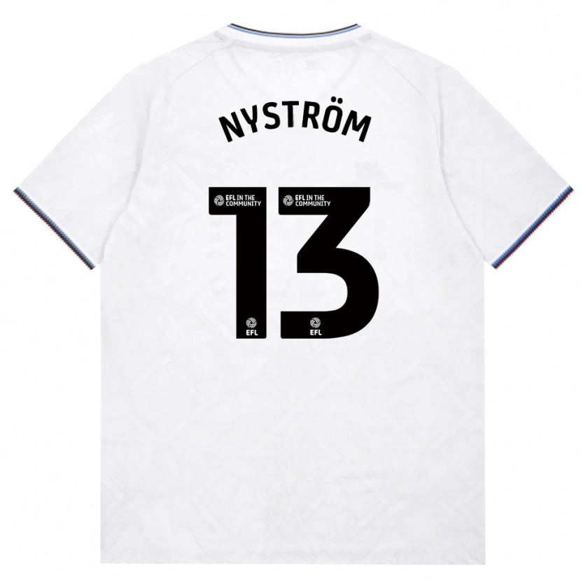 Danxen Män Eva Nyström #13 Vinröd Vit Bortatröja Matchtröjor 2026/27 Tröjor T-Tröja