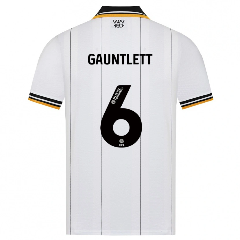 Danxen Män Maz Gauntlett #6 Orange Vit Svart Bortatröja Matchtröjor 2026/27 Tröjor T-Tröja