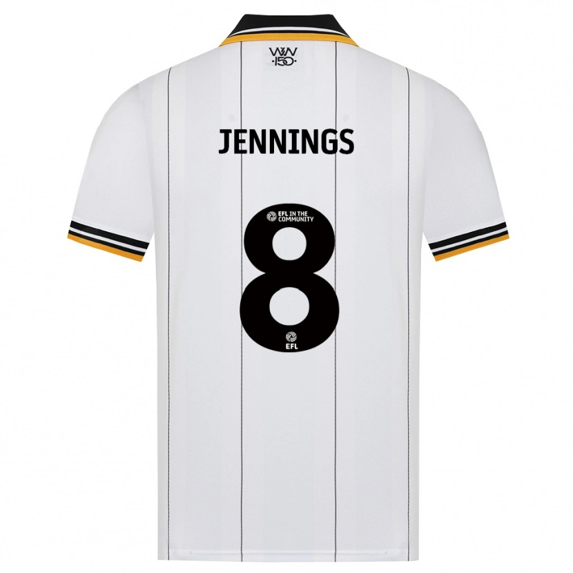 Danxen Män Shannie Jennings #8 Orange Vit Svart Bortatröja Matchtröjor 2026/27 Tröjor T-Tröja