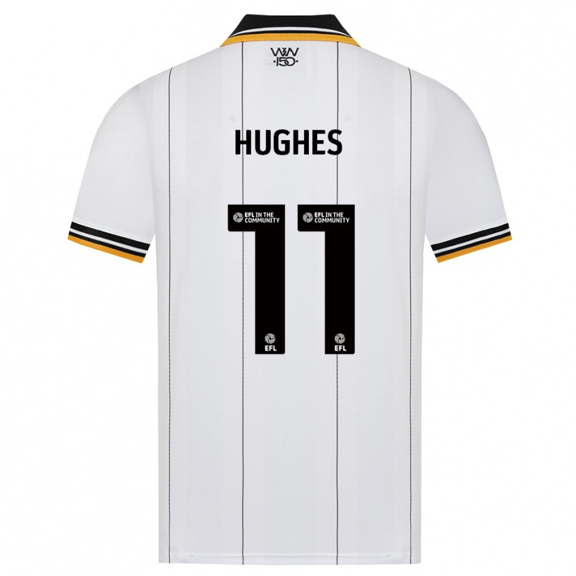 Danxen Män Amber Hughes #11 Orange Vit Svart Bortatröja Matchtröjor 2026/27 Tröjor T-Tröja