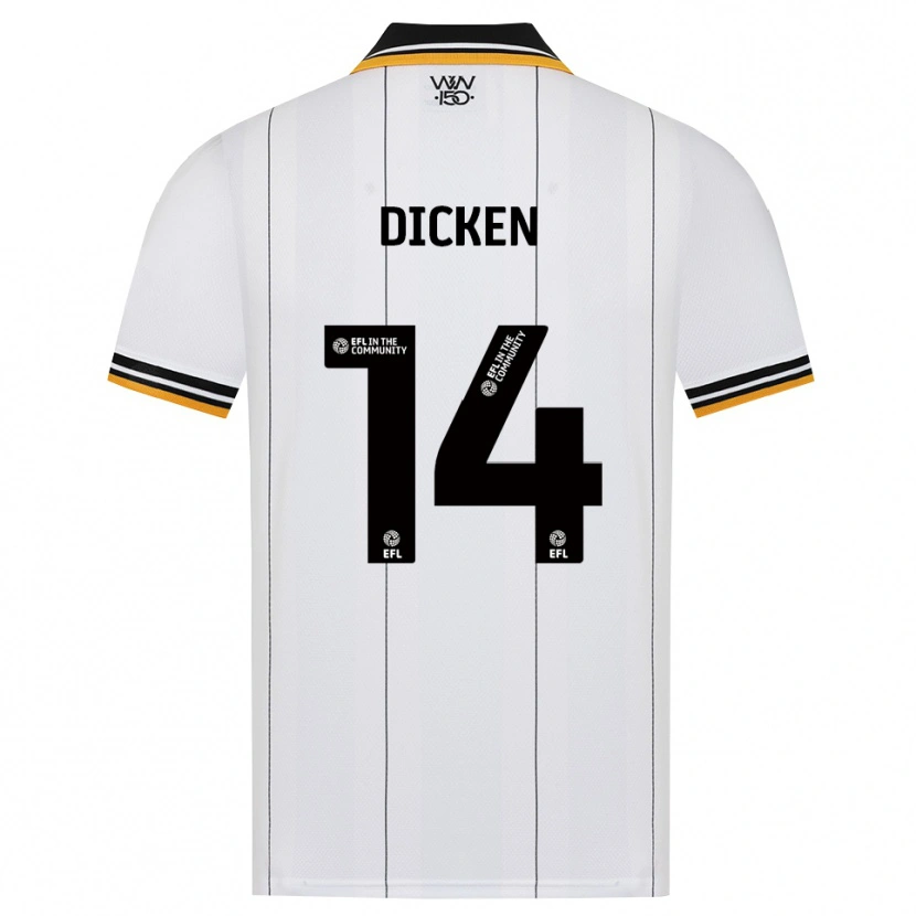 Danxen Män Amy Dicken #14 Orange Vit Svart Bortatröja Matchtröjor 2026/27 Tröjor T-Tröja