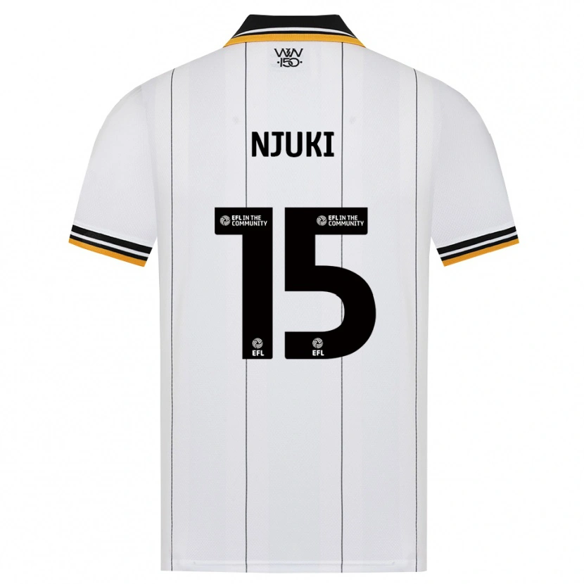 Danxen Män Shafaat Njuki #15 Orange Vit Svart Bortatröja Matchtröjor 2026/27 Tröjor T-Tröja