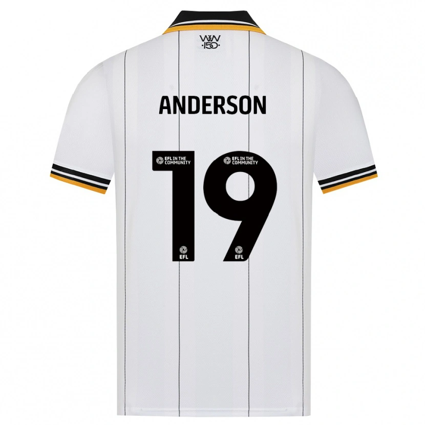 Danxen Män Becky Anderson #19 Orange Vit Svart Bortatröja Matchtröjor 2026/27 Tröjor T-Tröja