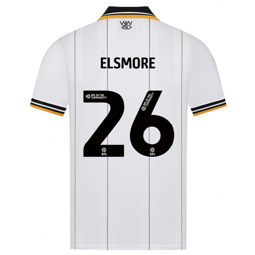 Danxen Män Ria Elsmore #26 Orange Vit Svart Bortatröja Matchtröjor 2026/27 Tröjor T-Tröja