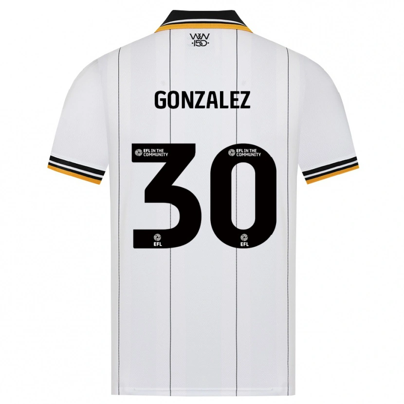 Danxen Män Enso González #30 Orange Vit Svart Bortatröja Matchtröjor 2026/27 Tröjor T-Tröja