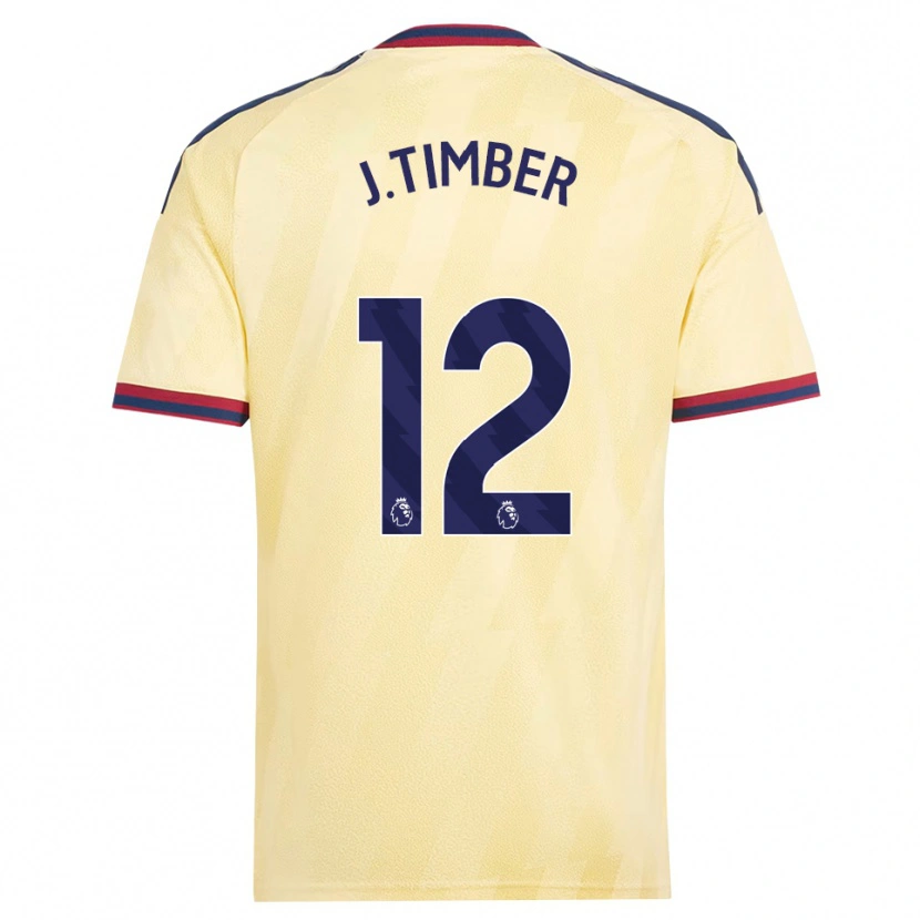 Danxen Män Jurriën Timber #12 Ljusgul Midnattsblå Tredjesatsen Matchtröjor 2026/27 Tröjor T-Tröja