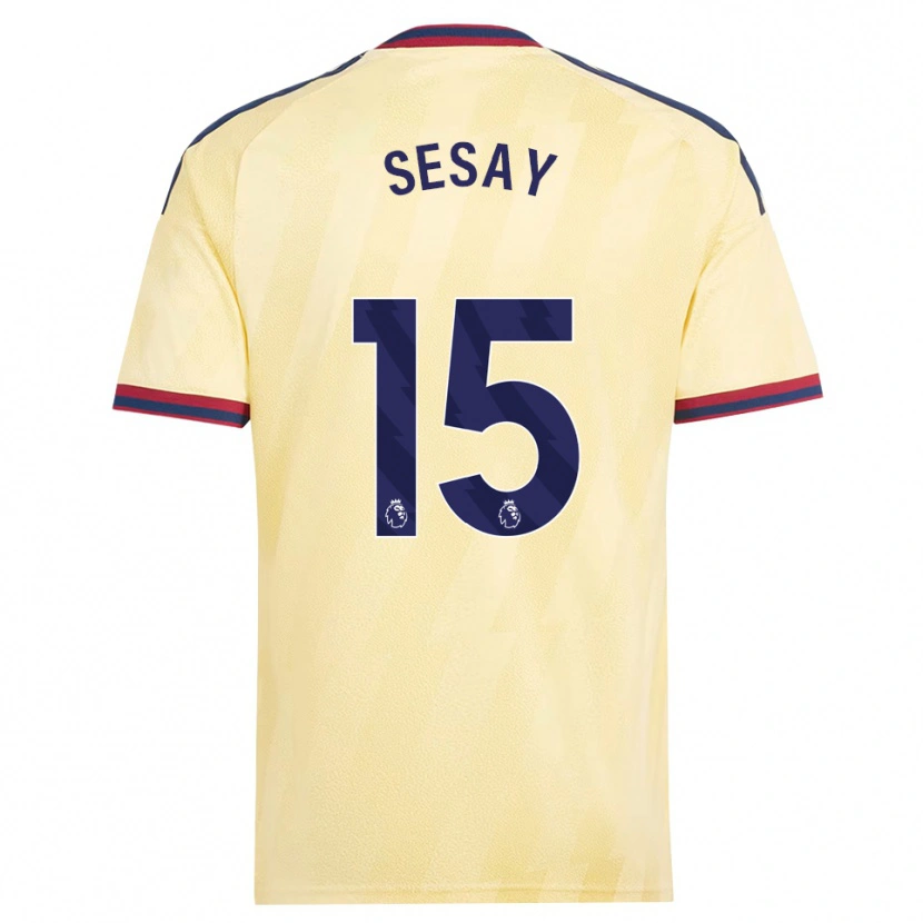Danxen Män Joshua Sesay #15 Ljusgul Midnattsblå Tredjesatsen Matchtröjor 2026/27 Tröjor T-Tröja