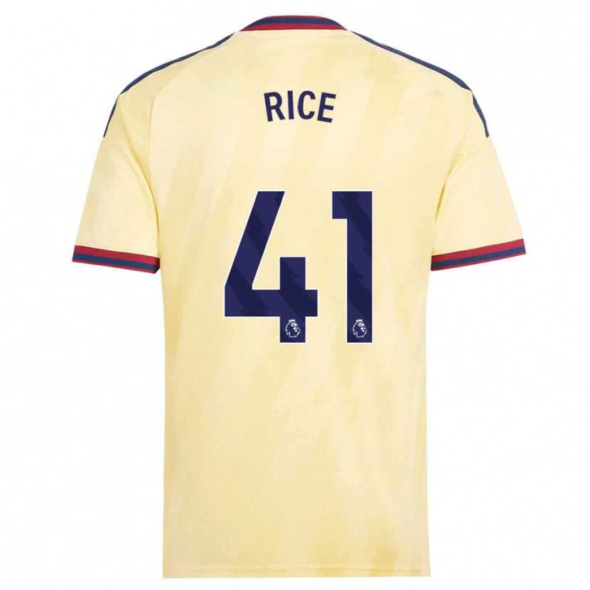 Danxen Män Declan Rice #41 Ljusgul Midnattsblå Tredjesatsen Matchtröjor 2026/27 Tröjor T-Tröja