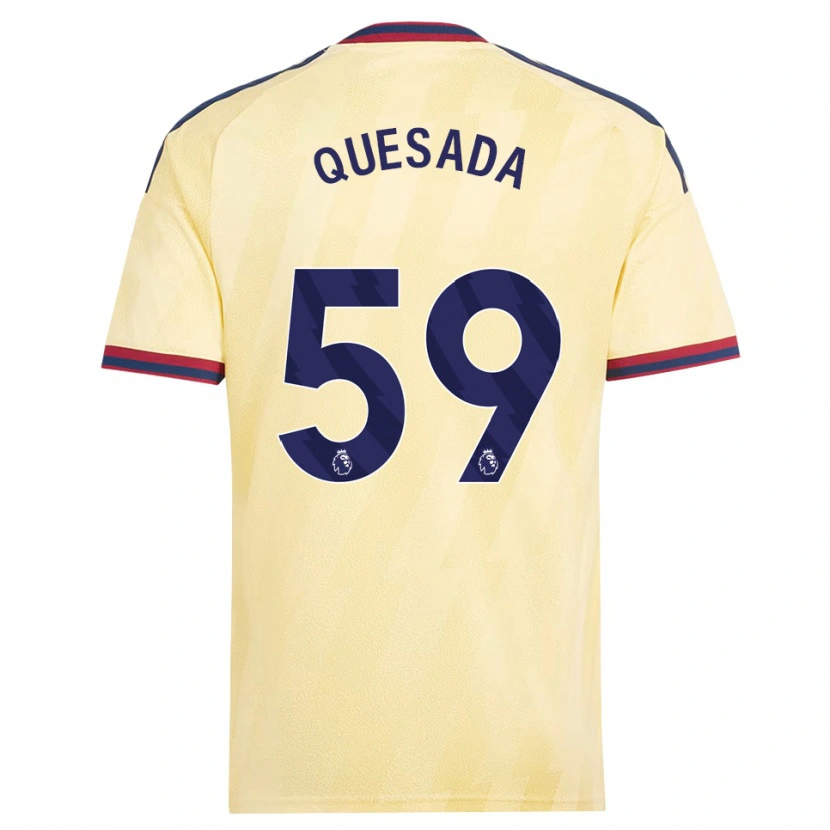 Danxen Män Elián Quesada #59 Ljusgul Midnattsblå Tredjesatsen Matchtröjor 2026/27 Tröjor T-Tröja