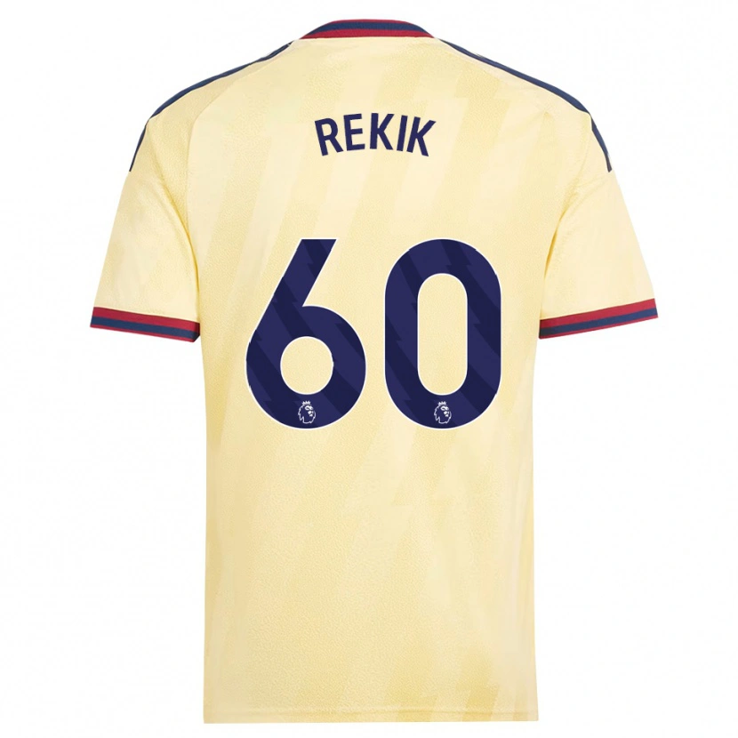 Danxen Män Omar Rekik #60 Ljusgul Midnattsblå Tredjesatsen Matchtröjor 2026/27 Tröjor T-Tröja