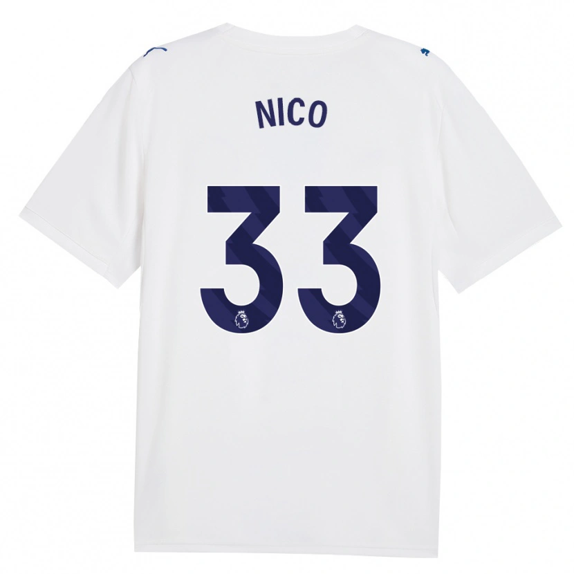 Danxen Män Nico O'reilly #33 Marinblå Vit Tredjesatsen Matchtröjor 2026/27 Tröjor T-Tröja