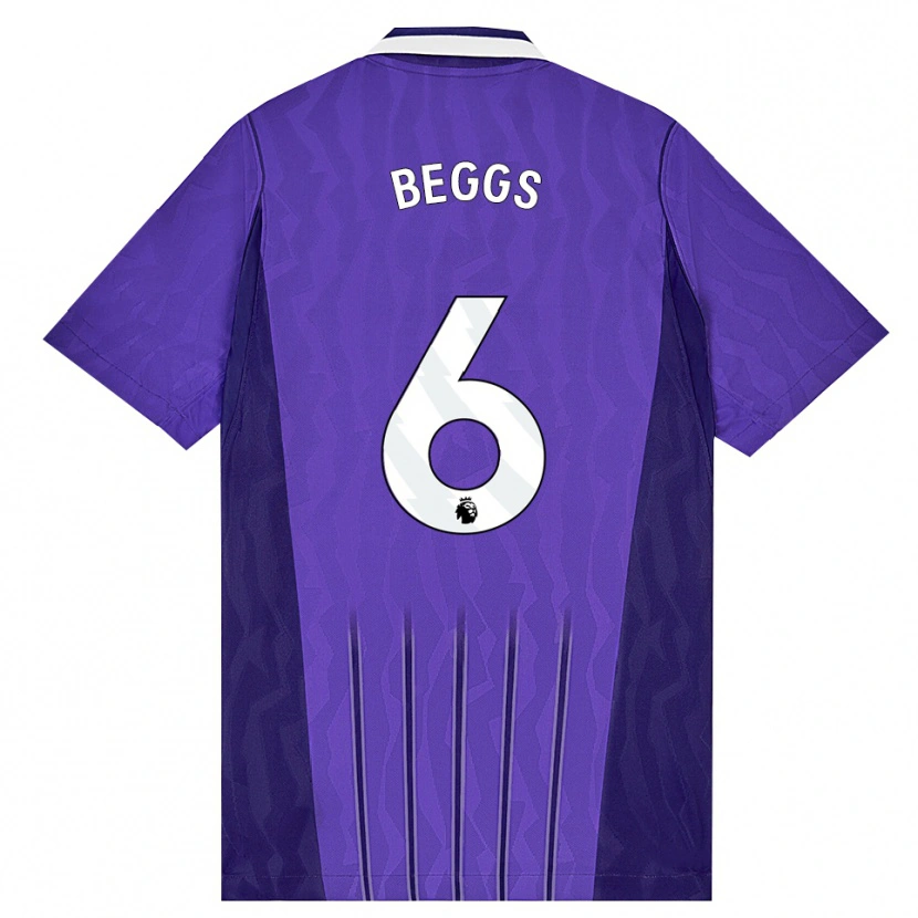 Danxen Män Jamel Beggs #6 Lila Vit Tredjesatsen Matchtröjor 2026/27 Tröjor T-Tröja