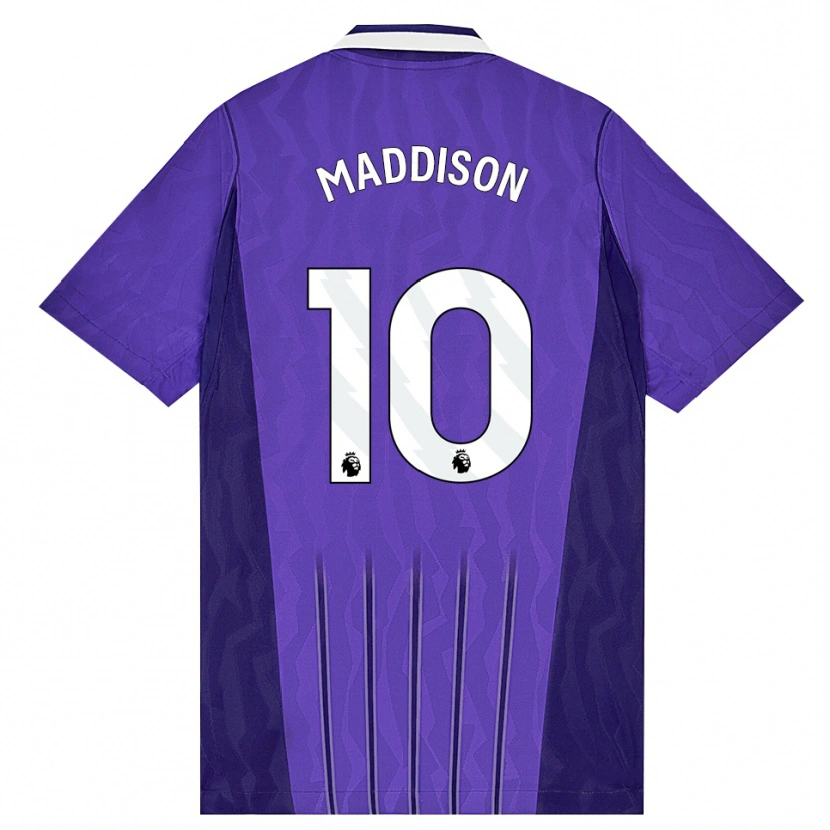 Danxen Män James Maddison #10 Lila Vit Tredjesatsen Matchtröjor 2026/27 Tröjor T-Tröja