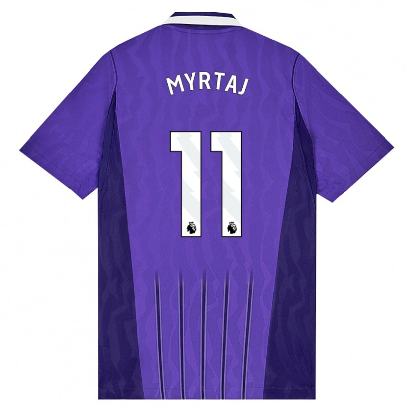 Danxen Män Leon Myrtaj #11 Lila Vit Tredjesatsen Matchtröjor 2026/27 Tröjor T-Tröja