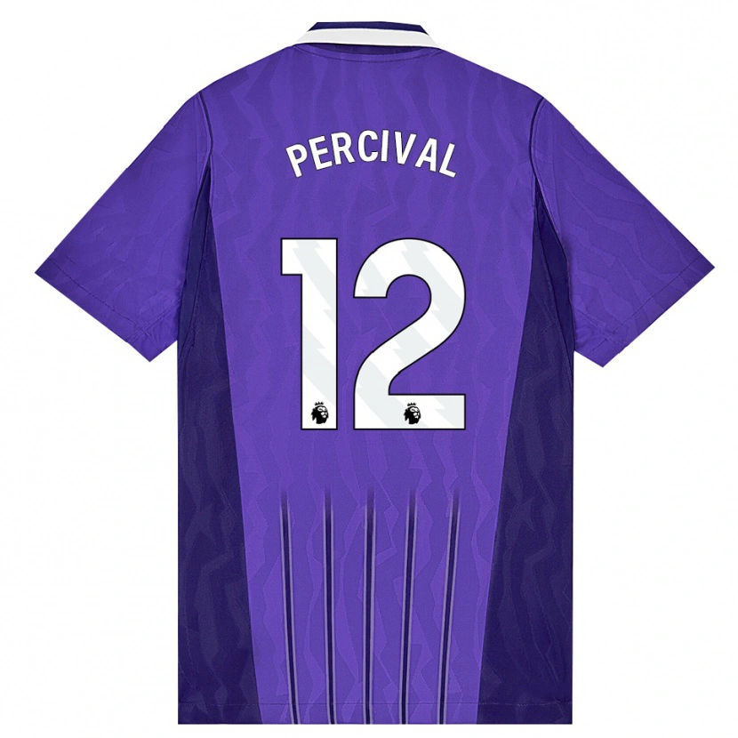 Danxen Män Ria Percival #12 Lila Vit Tredjesatsen Matchtröjor 2026/27 Tröjor T-Tröja