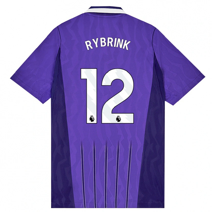 Danxen Män Josefine Rybrink #12 Lila Vit Tredjesatsen Matchtröjor 2026/27 Tröjor T-Tröja