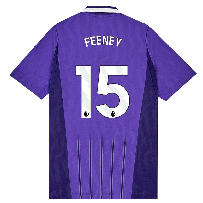 Danxen Män George Feeney #15 Lila Vit Tredjesatsen Matchtröjor 2026/27 Tröjor T-Tröja