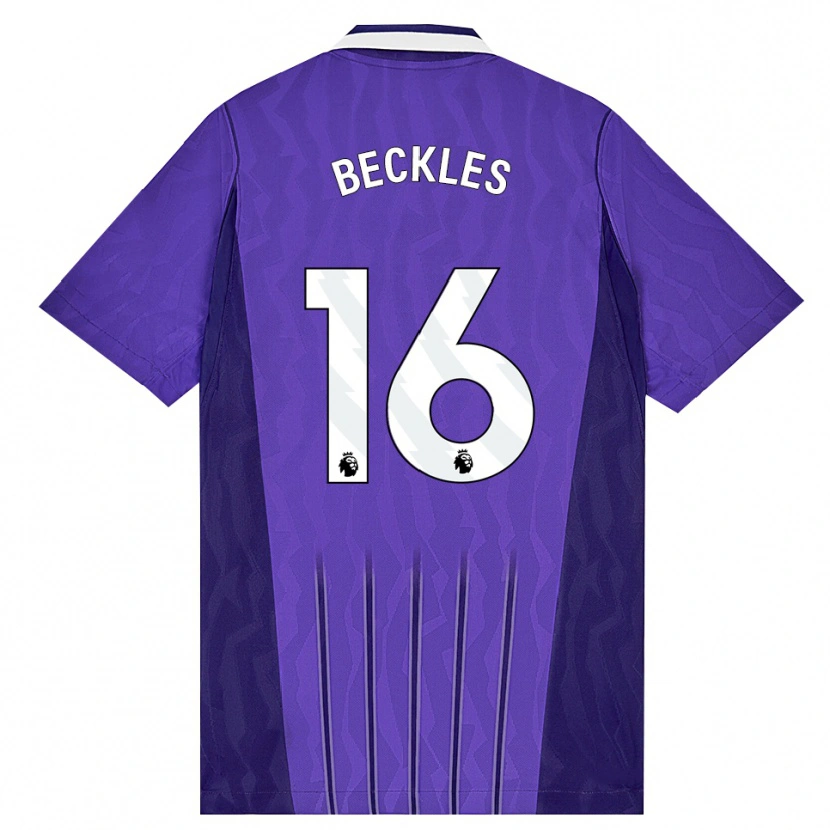 Danxen Män Zion Beckles #16 Lila Vit Tredjesatsen Matchtröjor 2026/27 Tröjor T-Tröja