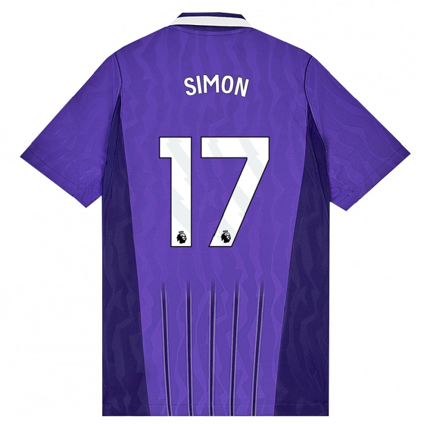 Danxen Män Kyah Simon #17 Lila Vit Tredjesatsen Matchtröjor 2026/27 Tröjor T-Tröja