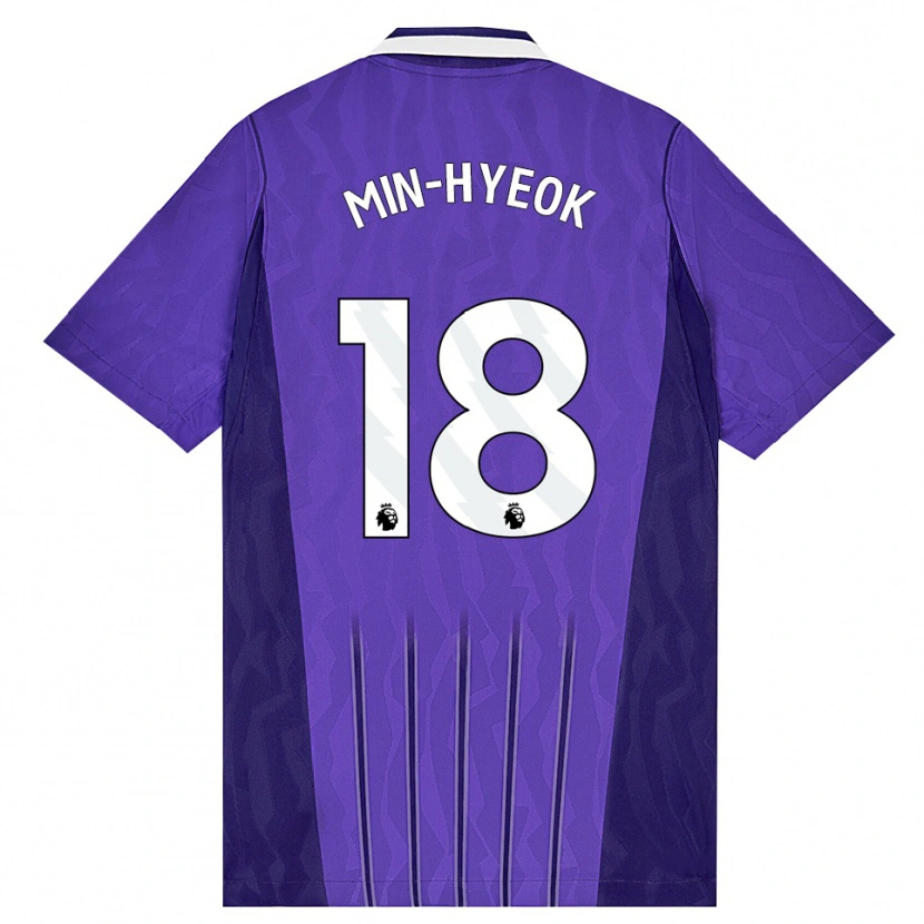 Danxen Män Min-Hyeok Yang #18 Lila Vit Tredjesatsen Matchtröjor 2026/27 Tröjor T-Tröja