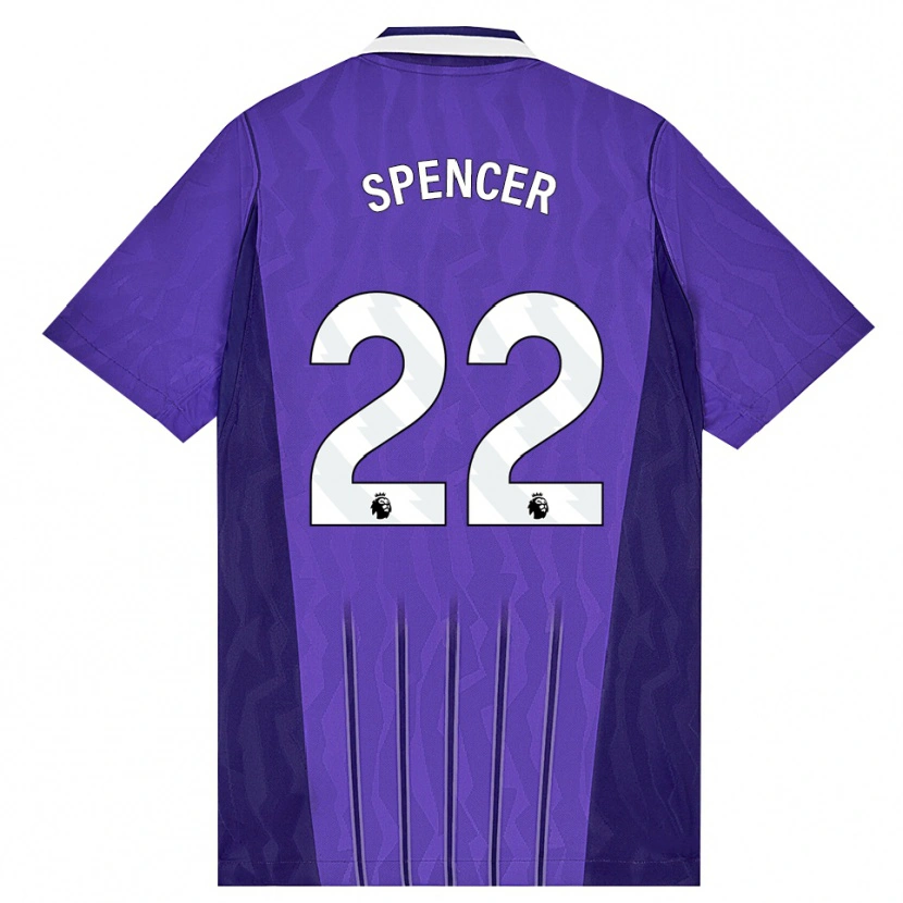 Danxen Män Rebecca Spencer #22 Lila Vit Tredjesatsen Matchtröjor 2026/27 Tröjor T-Tröja