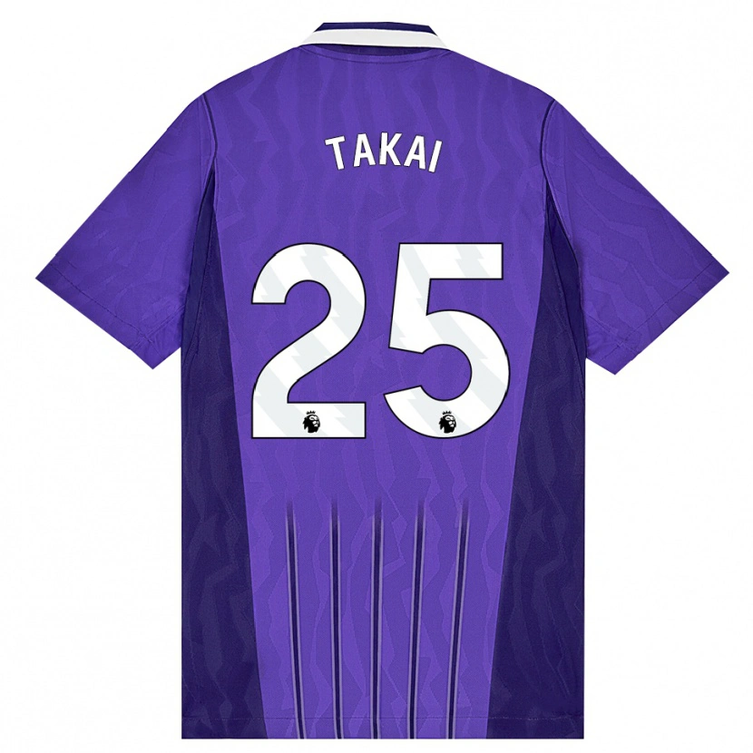 Danxen Män Kota Takai #25 Lila Vit Tredjesatsen Matchtröjor 2026/27 Tröjor T-Tröja