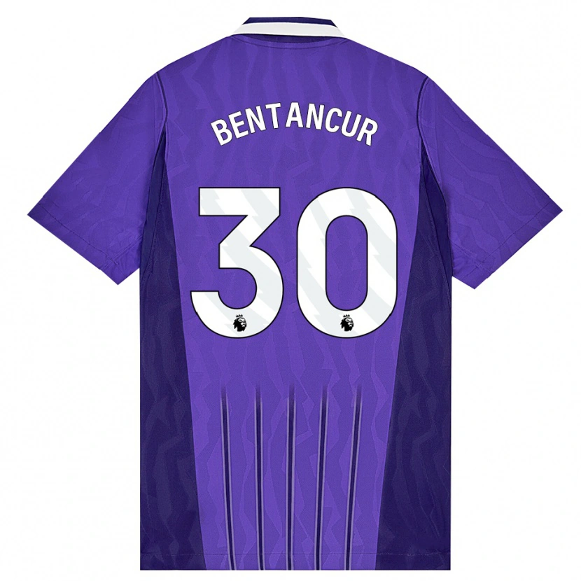 Danxen Män Rodrigo Bentancur #30 Lila Vit Tredjesatsen Matchtröjor 2026/27 Tröjor T-Tröja
