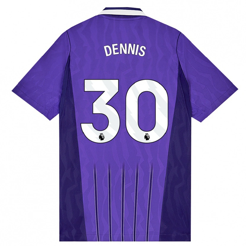 Danxen Män Araya Dennis #30 Lila Vit Tredjesatsen Matchtröjor 2026/27 Tröjor T-Tröja