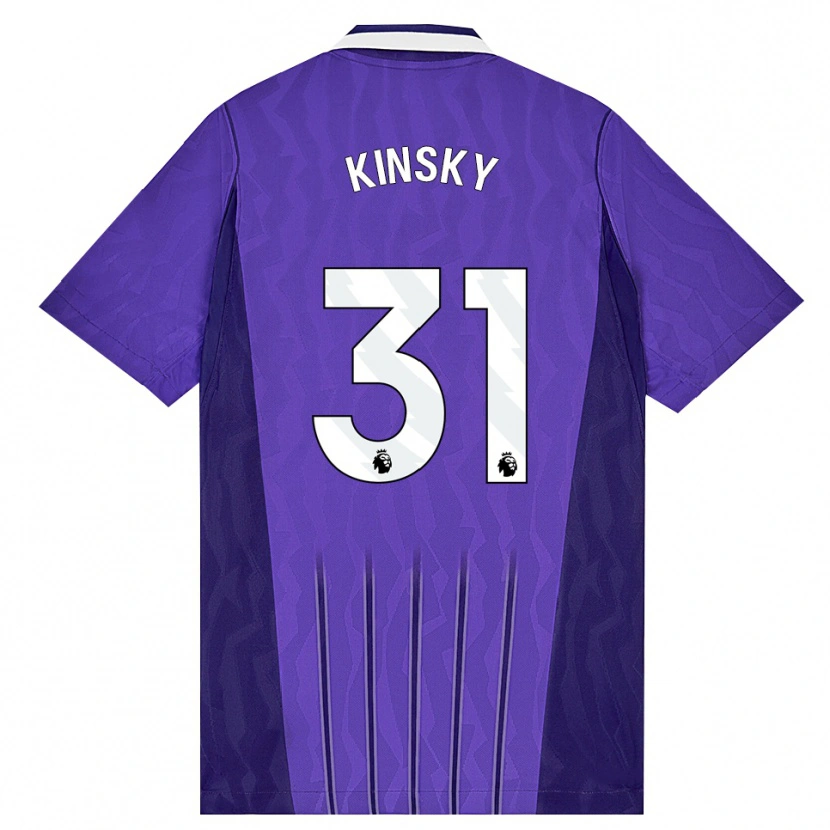 Danxen Män Antonín Kinský #31 Lila Vit Tredjesatsen Matchtröjor 2026/27 Tröjor T-Tröja