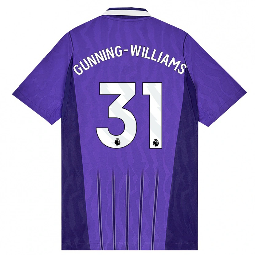 Danxen Män Lenna Gunning-Williams #31 Lila Vit Tredjesatsen Matchtröjor 2026/27 Tröjor T-Tröja