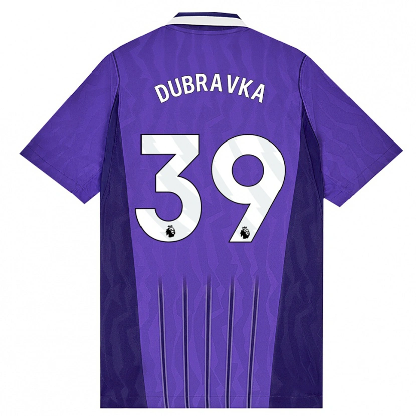 Danxen Män Martin Dúbravka #39 Lila Vit Tredjesatsen Matchtröjor 2026/27 Tröjor T-Tröja
