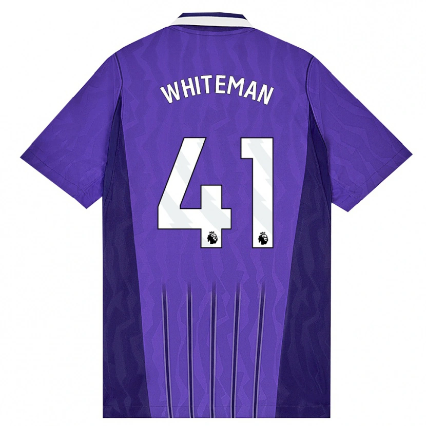 Danxen Män Alfie Whiteman #41 Lila Vit Tredjesatsen Matchtröjor 2026/27 Tröjor T-Tröja