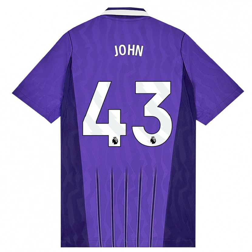Danxen Män Nile John #43 Lila Vit Tredjesatsen Matchtröjor 2026/27 Tröjor T-Tröja