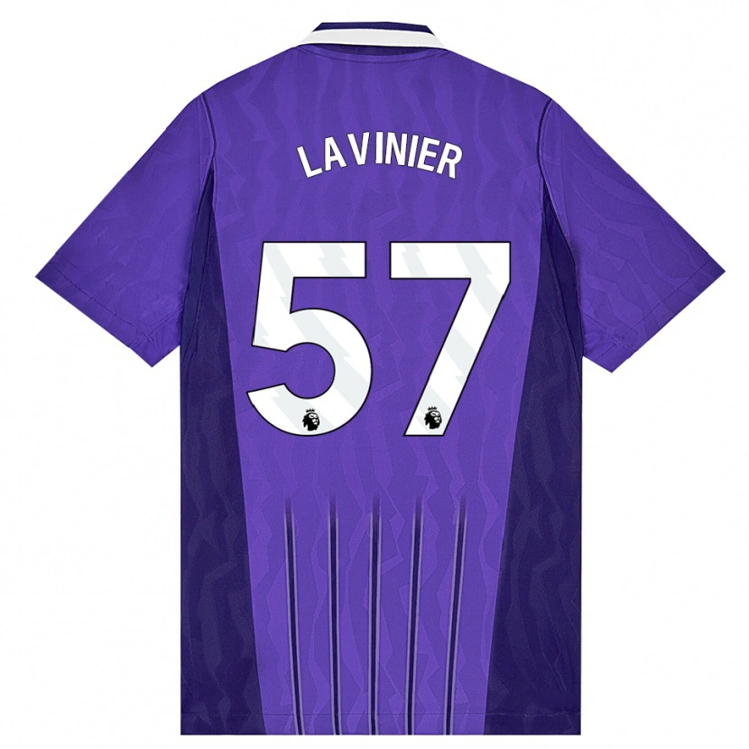 Danxen Män Marcel Lavinier #57 Lila Vit Tredjesatsen Matchtröjor 2026/27 Tröjor T-Tröja