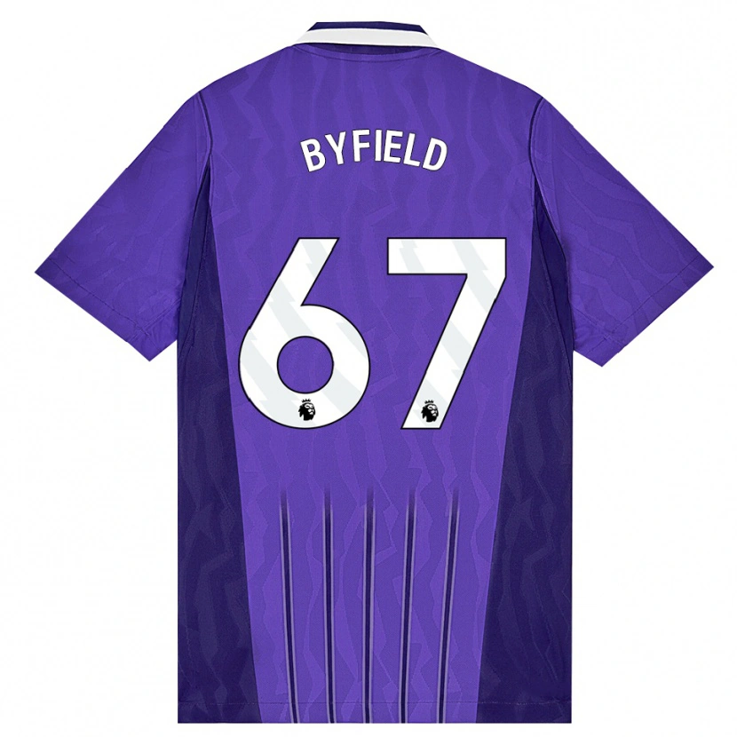 Danxen Män Jun'ai Byfield #67 Lila Vit Tredjesatsen Matchtröjor 2026/27 Tröjor T-Tröja