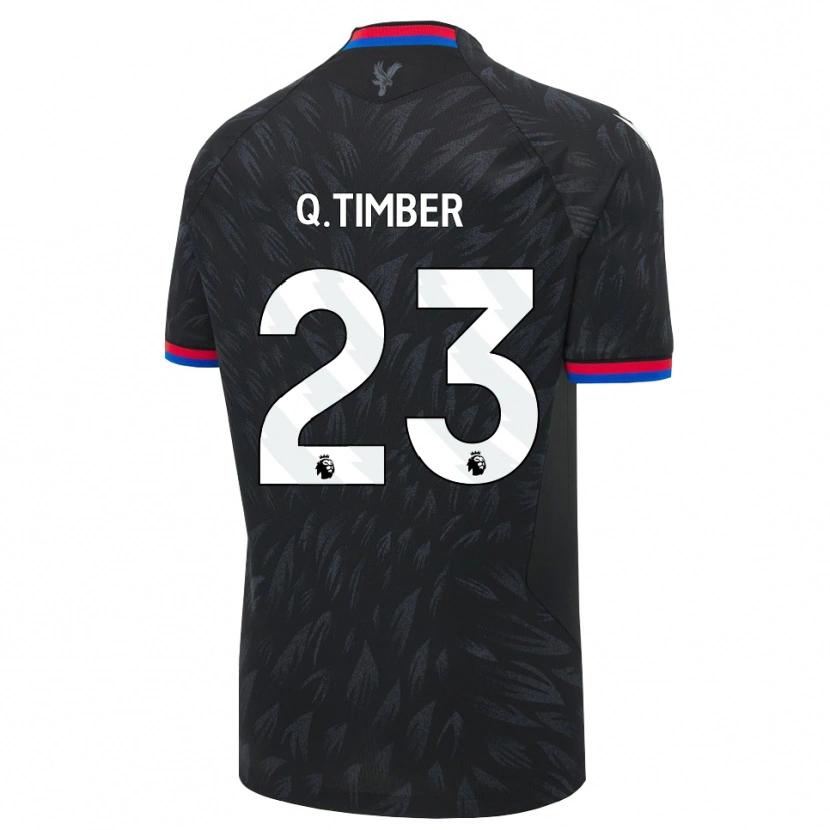 Danxen Män Quinten Timber #23 Svart Blå Röd Bortatröja Matchtröjor 2026/27 Tröjor T-Tröja