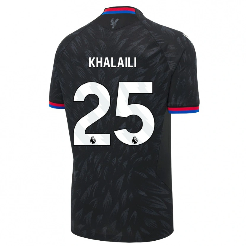 Danxen Män Anan Khalaili #25 Svart Blå Röd Bortatröja Matchtröjor 2026/27 Tröjor T-Tröja
