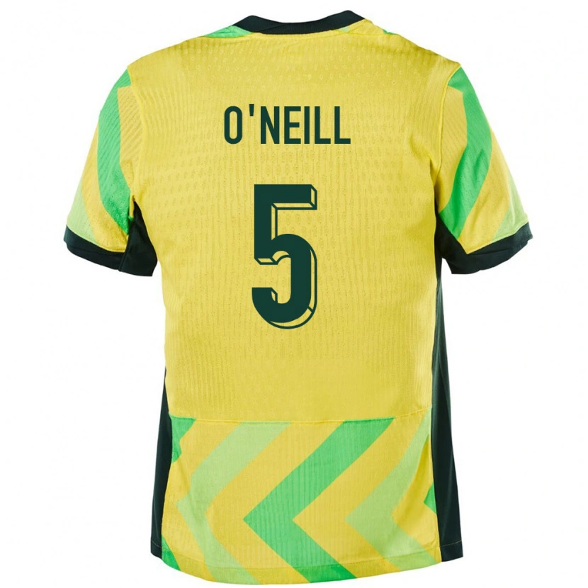 Danxen Barn Australien Aiden O'neill #5 Gyllene Hemmatröja Matchtröjor 24-26 Tröjor T-Tröja
