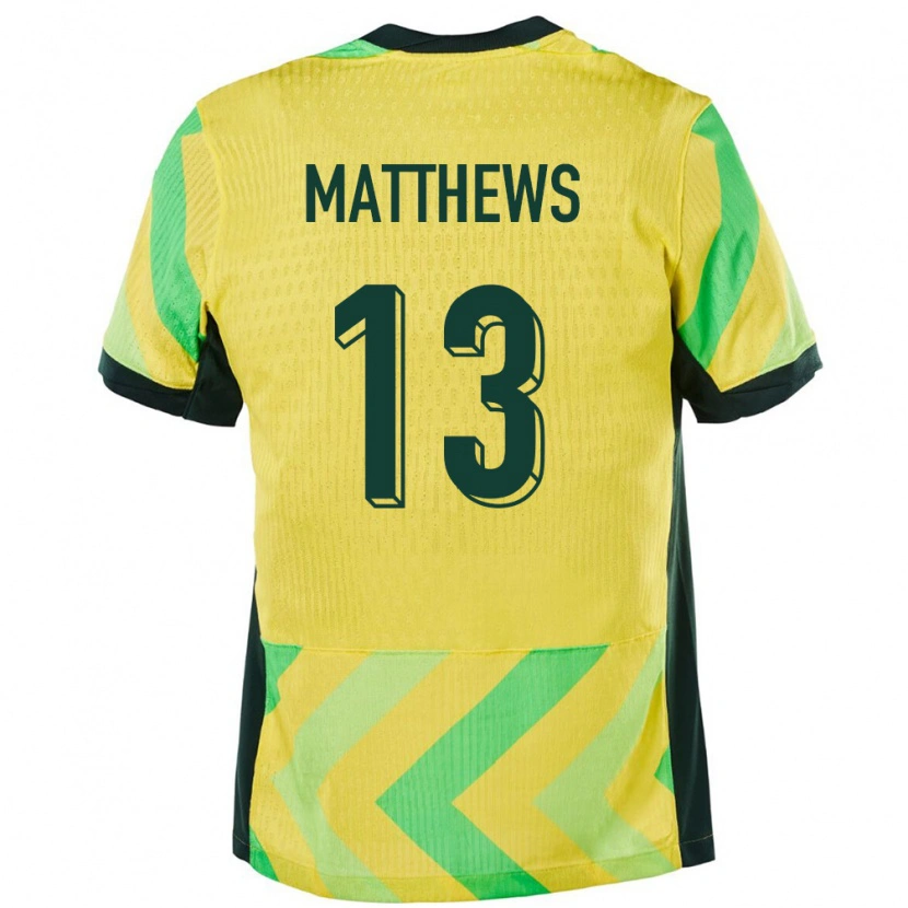 Danxen Barn Australien Hayden Matthews #13 Gyllene Hemmatröja Matchtröjor 24-26 Tröjor T-Tröja