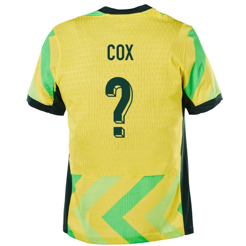 Danxen Barn Australien Ethan Cox #0 Gyllene Hemmatröja Matchtröjor 24-26 Tröjor T-Tröja