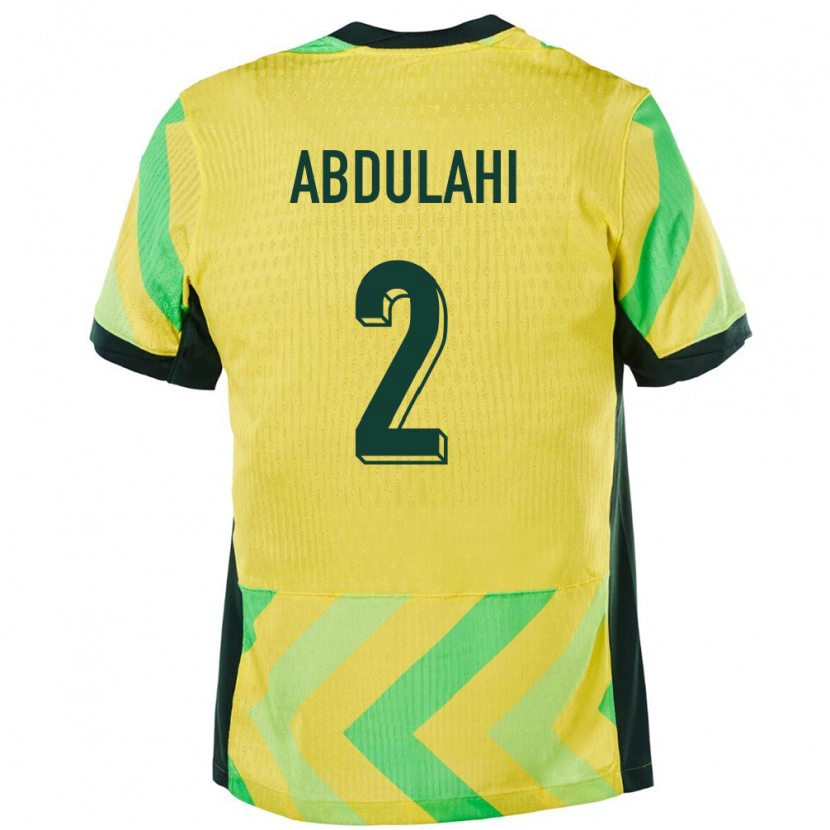 Danxen Barn Australien Idrus Abdulahi #2 Gyllene Hemmatröja Matchtröjor 24-26 Tröjor T-Tröja
