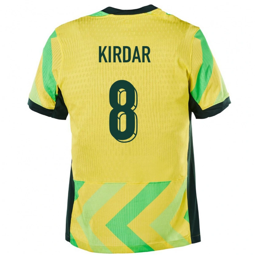 Danxen Barn Australien Birkan Kirdar #8 Gyllene Hemmatröja Matchtröjor 24-26 Tröjor T-Tröja