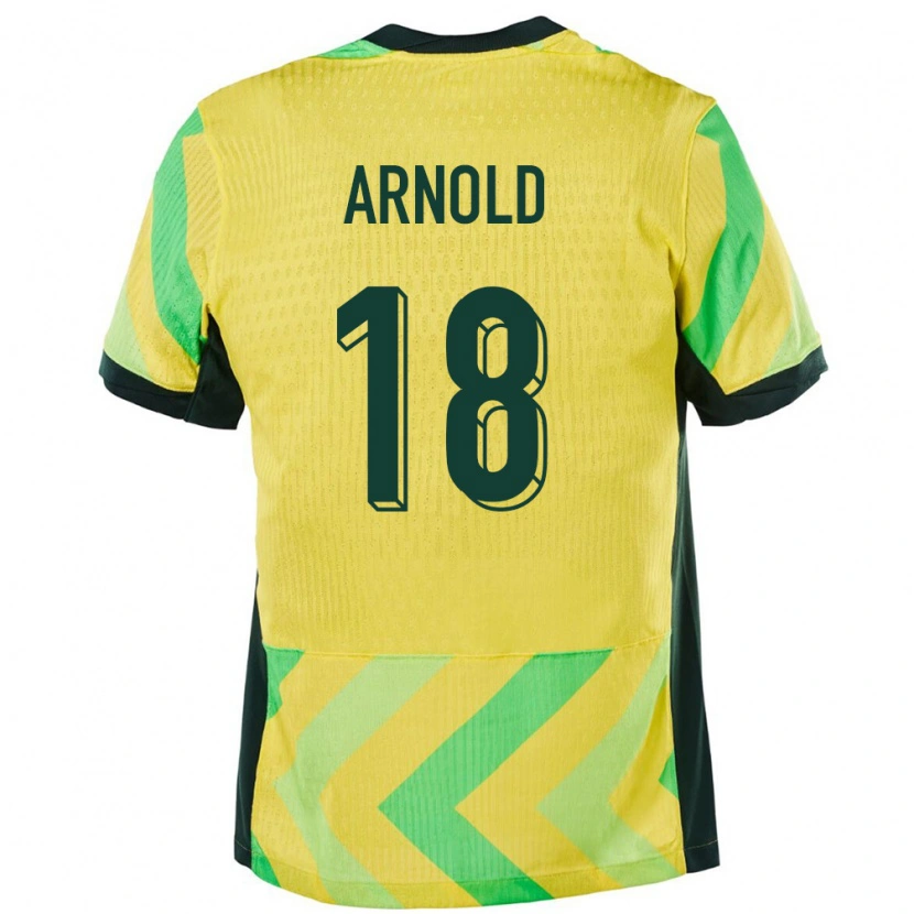 Danxen Barn Australien Mackenzie Arnold #18 Gyllene Hemmatröja Matchtröjor 24-26 Tröjor T-Tröja