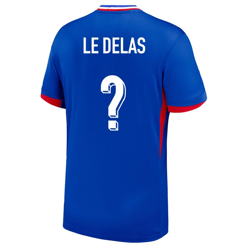 Danxen Barn Frankrike Mattéo Le Delas #0 Blå Hemmatröja Matchtröjor 24-26 Tröjor T-Tröja