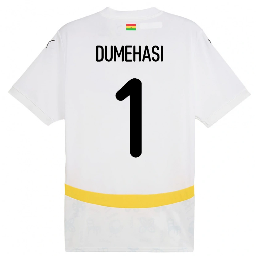 Danxen Barn Ghana Fafali Dumehasi #1 Vit Hemmatröja Matchtröjor 24-26 Tröjor T-Tröja