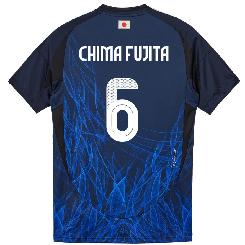 Danxen Barn Japan Joel Chima Fujita #6 Mörkblå Hemmatröja Matchtröjor 24-26 Tröjor T-Tröja