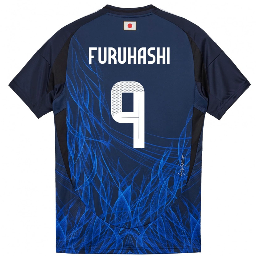 Danxen Barn Japan Kyogo Furuhashi #9 Mörkblå Hemmatröja Matchtröjor 24-26 Tröjor T-Tröja